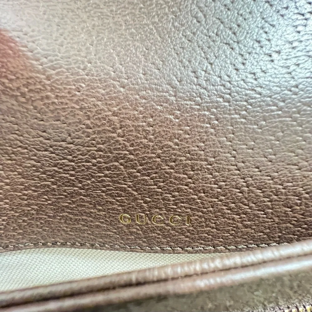 GUCCI Jumbo GG Floral Embroidered 1955 Authentic Horsebit Shoulder Bag - Picture 4 of 10